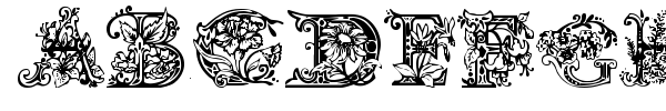 Lime Blossom Caps font preview